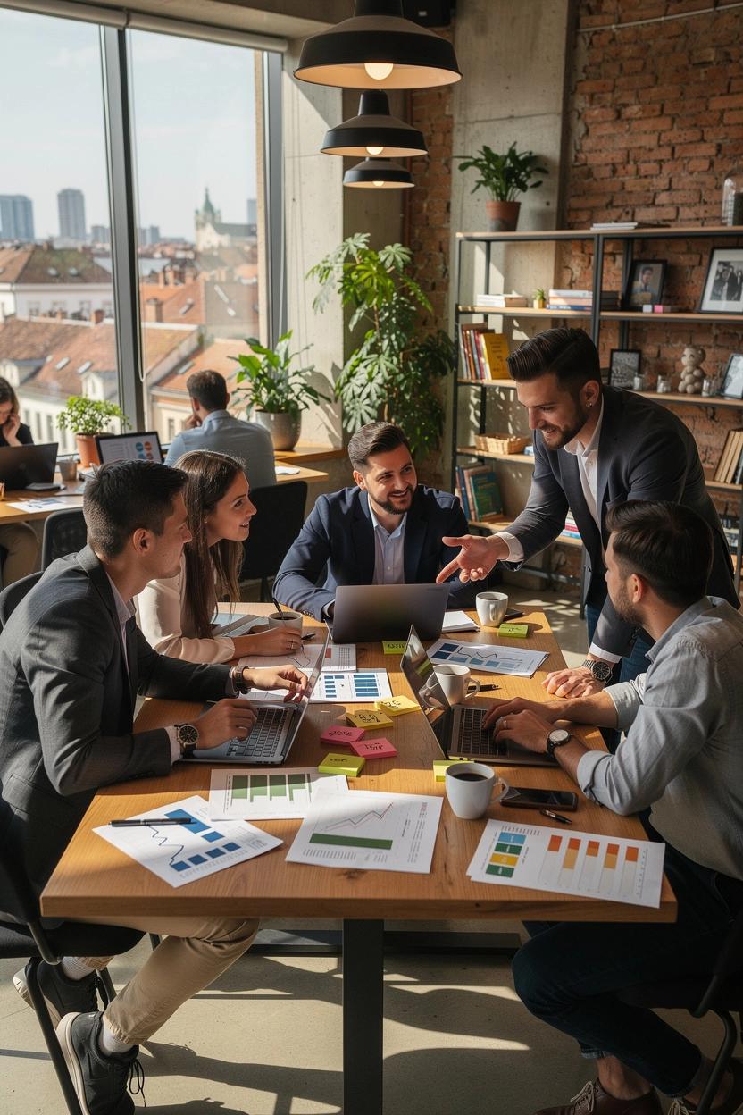 Szemléltető grafika a havi pénzügyi tervezés lépéseiről, könyv alapú tanulással és világos sablonokkal a stabil döntéshozatal érdekében.